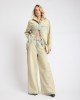 One Teaspoon Love Machines High Waist Super Wide Leg Denim Blue Sand Παντελόνι