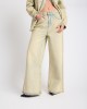 One Teaspoon Love Machines High Waist Super Wide Leg Denim Blue Sand Παντελόνι