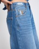 One Teaspoon Love Machines Mid Waist Super Wide Leg Denim Pacifica Blue Παντελόνι
