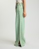 One Teaspoon Love Machines Mid Waist Super Wide Leg Denim Seaglass Green Παντελόνι