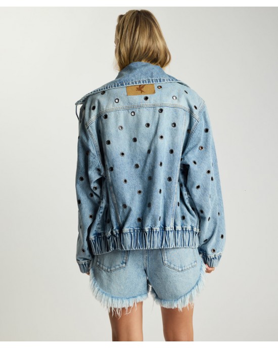 One Teaspoon Punk Paradise Denim Bomber Salty Dog Τζάκετ