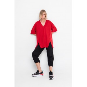 OZAI N KU Black Παντελόνι Σε Στενή Γραμμή