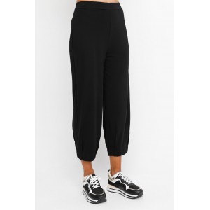 OZAI N KU Black Παντελόνι Σε Στενή Γραμμή