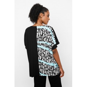 OZAI N KU Jet Ζέρσεϊ Χαλαρή Μπλούζα