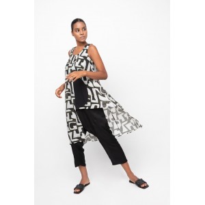 OZAI N KU Puzzle Sleeveless Ασύμμετρη Τουνίκ