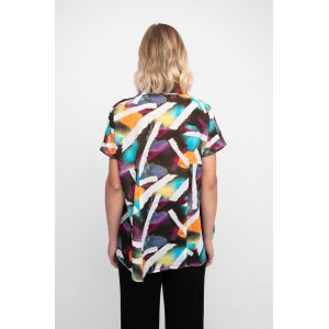 OZAI N KU Fireworks Εμπριμέ Πουκάμισο