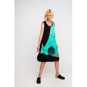 OZAI N KU Aquatic Φαρδύ Φόρεμα