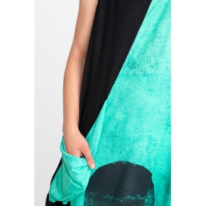 OZAI N KU Aquatic Φαρδύ Φόρεμα