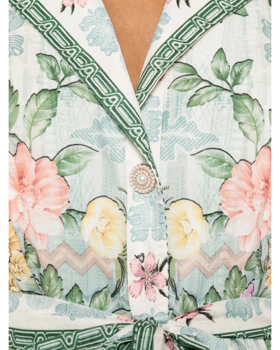 Paperlace Aurora Floral Tie Mini Φόρεμα