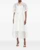 Paperlace Cassandra Rhinestone Midi White Φόρεμα