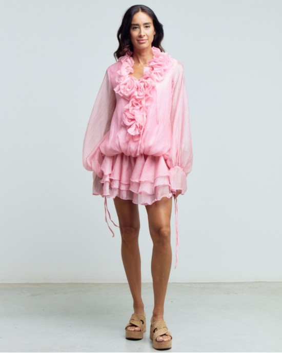 Paperlace Barbie Pink Mini Φόρεμα