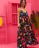 Petit Boutik Matina Black Mexican Leopard Φόρεμα