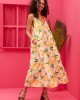 Petit Boutik Matina Cream Lemons Φόρεμα