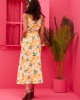Petit Boutik Matina Cream Lemons Φόρεμα