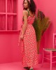 Petit Boutik Matina Pink Cherries Φόρεμα