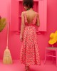 Petit Boutik Athena Pink Cherries Φόρεμα