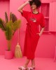 Petit Boutik Reina “Θερινό Σινεμά” T-shirt Red Φόρεμα