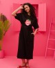 Petit Boutik Reina “Όνειρά Μου Φραουλί” T-shirt Black Φόρεμα