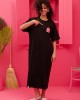 Petit Boutik Reina “Όλα Θα Πάνε Καλά” T-shirt Black Φόρεμα