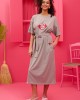 Petit Boutik Reina “Πες Το Μ΄ένα Φιλί” T-shirt Grey Φόρεμα