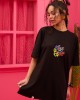 Petit Boutik T-shirt “Πάμε Φύγαμε” Black Μπλούζα