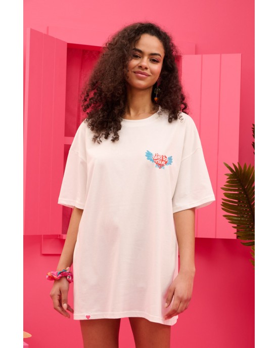 Petit Boutik T-shirt “Όλα Θα Πάνε Καλά” White Μπλούζα