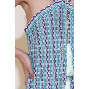 Pho Iris Candy Weave Mini Φόρεμα
