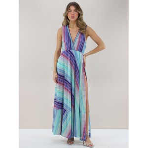 Pho Rainbow Split Jacquard Maxi Φόρεμα