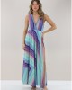 Pho Rainbow Split Jacquard Maxi Φόρεμα