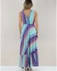 Pho Rainbow Split Jacquard Maxi Φόρεμα