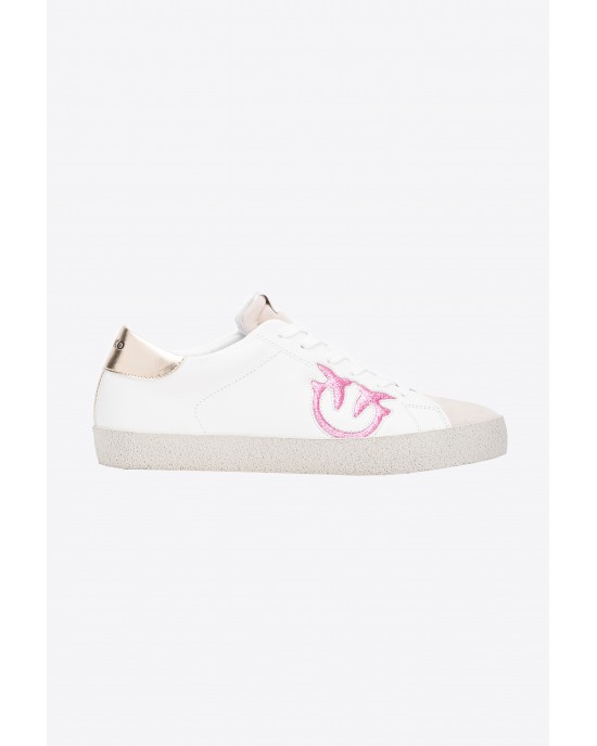 Pinko Seattle Flat Vintage Off White/Pink Αθλητικά Παπούτσια