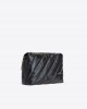 Pinko Love Big Puff Maxi Quilted Black Leather Τσάντα