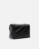 Pinko Love Classic Puff Maxi Quilted Black Leather Τσάντα