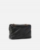 Pinko Love Classic Puff Maxi Quilted Black Leather Τσάντα