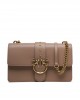 Pinko Love One Classic Simply Biscotto Leather Τσάντα