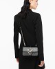 Pinko Love One Mini Simply Black Leather Τσάντα