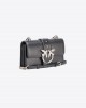 Pinko Love One Mini Simply Black Leather Τσάντα