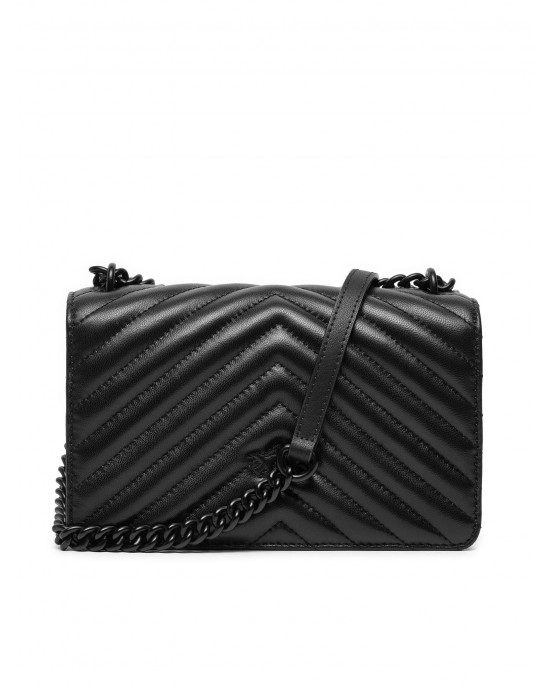 Pinko Mini Love One Chevron Color Block Black Τσάντα