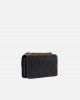 Pinko Love One Mini Embossed Logo Black Leather Τσάντα