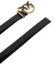 Pinko Love Berry H3 Black Leather Ζώνη