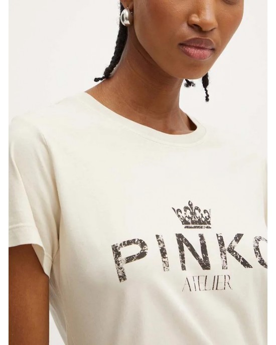 Pinko Bussolotto T-shirt Beige Μπλούζα