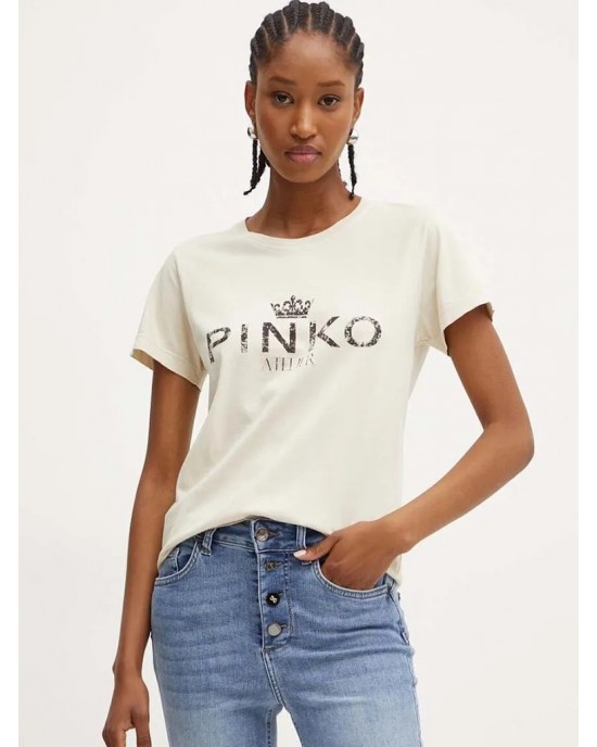 Pinko Bussolotto T-shirt Beige Μπλούζα