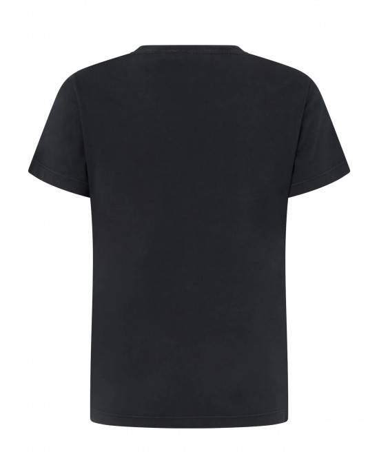 Pinko Bussolotto T-shirt Black/Bordeaux Μπλούζα