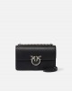 Pinko Love One Classic Simply Black Leather Τσάντα