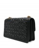 Pinko Love One Classic Mix Quilted Black Leather Τσάντα