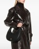 Pinko Brioche Hobo Classic Black Leather Τσάντα