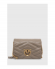 Pinko Love Click Puff Classic Quilted Puzzle Beige Leather Τσάντα