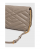 Pinko Love Click Puff Classic Quilted Puzzle Beige Leather Τσάντα