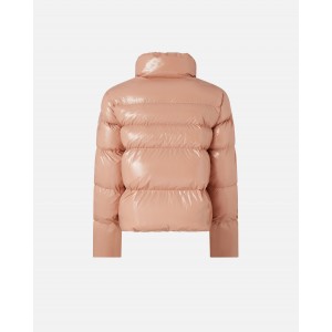 Pinko Micro Pea Padded Crystal Nylon Pink Μπουφάν