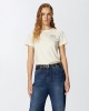 Pinko Nambrone T-shirt Bejewelled Love Birds Embroidery White Μπλούζα